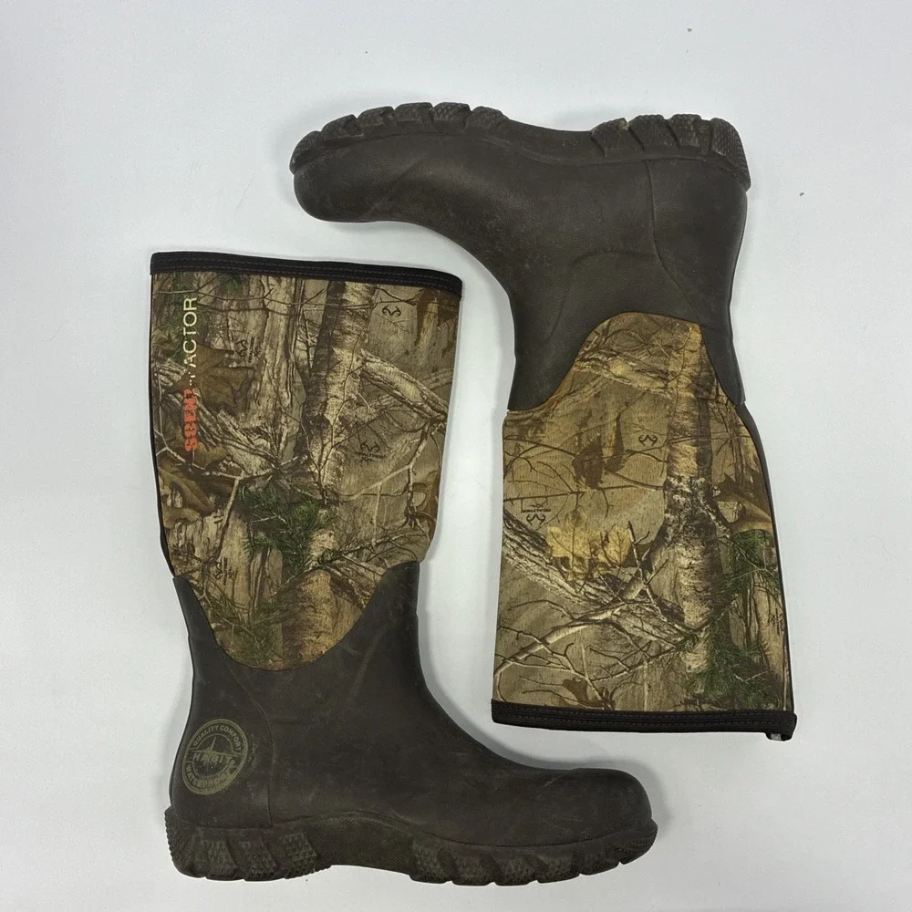 Habit Scent-Factor Waterproof Hunting Boots Camo Neoprene Men's Size 8